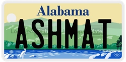 ASHMAT  license plate in AL