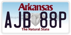 AJB88P  license plate in AR