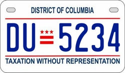 DU5234  license plate in DC
