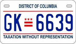 GK6639  license plate in DC