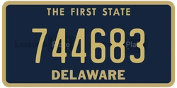 744683  license plate in DE