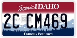 2CCM469  license plate in ID
