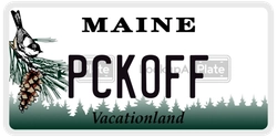 PCKOFF  license plate in ME