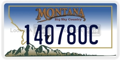 140780C  license plate in MT