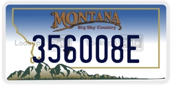 356008E  license plate in MT