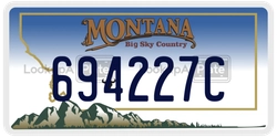 694227C  license plate in MT