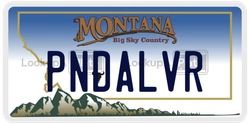 PNDALVR  license plate in MT
