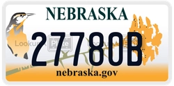 27780B  license plate in NE