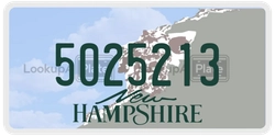 5025213  license plate in NH