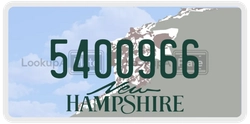 5400966  license plate in NH