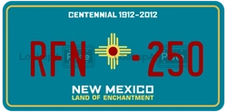 RFN-250  license plate in NM