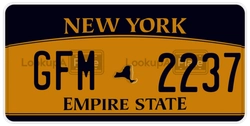 GFM2237  license plate in NY