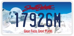 17926M  license plate in SD