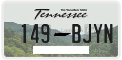 149BJYN  license plate in TN