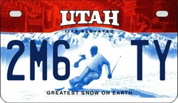 2M6TY  license plate in UT