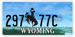 29777C  license plate in WY