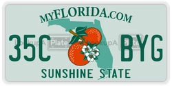 35CBYG  license plate in FL