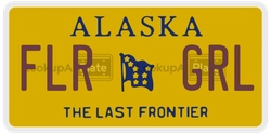 FLRGRL  license plate in AK