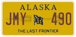 JMY490  license plate in AK