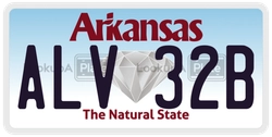 ALV32B  license plate in AR