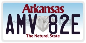 AMV82E license plate in Arkansas
