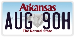 AUG90H  license plate in AR