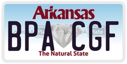BPACGF  license plate in AR