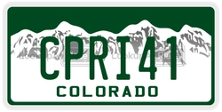 CPRI41  license plate in CO