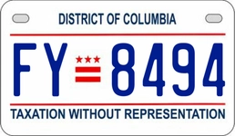 FY8494 license plate in District of Columbia