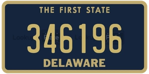 346196 license plate in Delaware