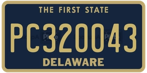 PC320043 license plate in Delaware