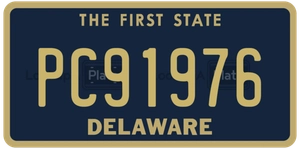 PC91976 license plate in Delaware