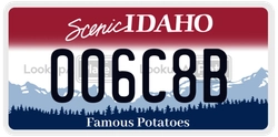 006C8B  license plate in ID