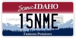 15NME  license plate in ID
