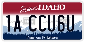 1ACCU6U license plate in Idaho