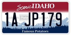 1AJP179  license plate in ID