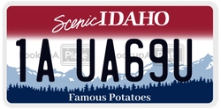 1AUA69U  license plate in ID