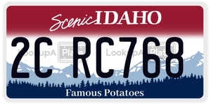 2CRC768 license plate in Idaho