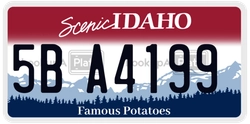 5BA4199  license plate in ID