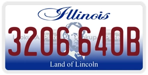 3206640B license plate in Illinois