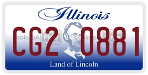 CG20881 license plate in Illinois