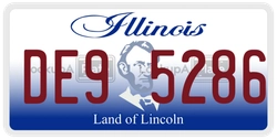 DE95286  license plate in IL