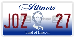 JOZ27 license plate in Illinois