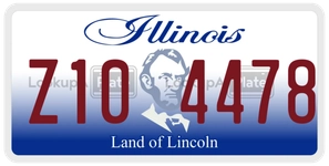 Z104478 license plate in Illinois