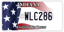WLC286  license plate in IN