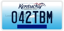 042TBM  license plate in KY