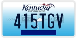 415TGV  license plate in KY