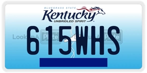 615WHS license plate in Kentucky