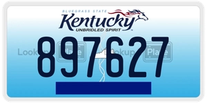 897627 license plate in Kentucky