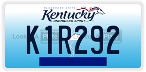 K1R292 license plate in Kentucky
